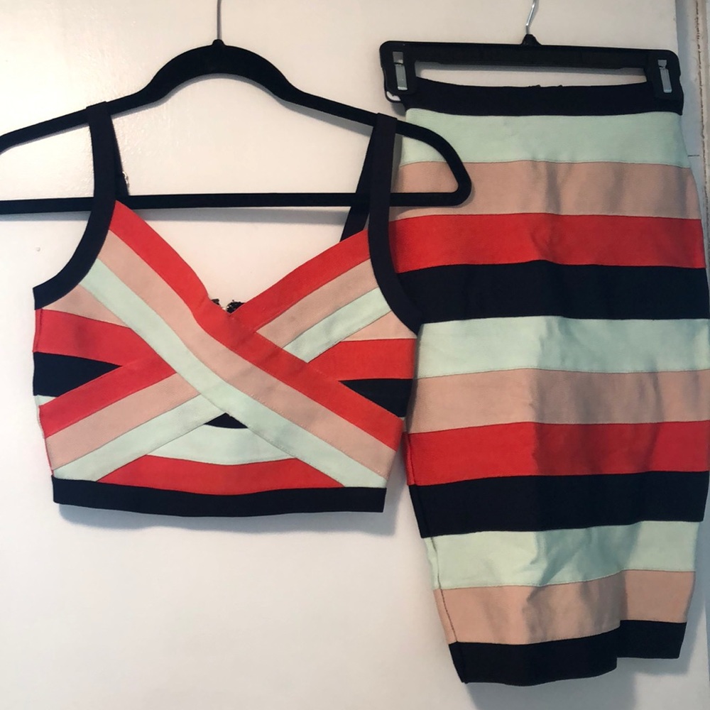 BEBE Two Piece Body Con Set